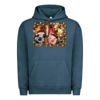 Pigment Midnight Navy christmas farm animals Urban Hoodie - RanaPortraitStore
