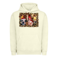 Pigment Pistachio christmas farm animals Urban Hoodie - RanaPortraitStore