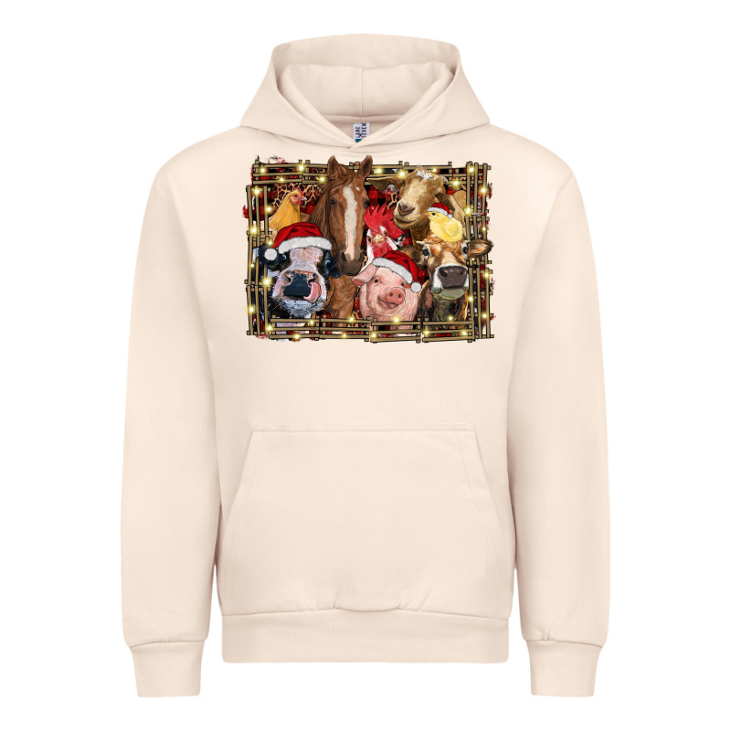 Christmas Farm Animals Urban Hoodie by RanaPortraitStore | Teevron