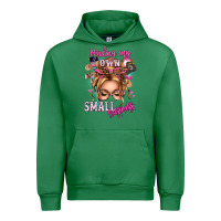 Emerald minding my own small business blonde messy bun Urban Hoodie - texasbilliewilder