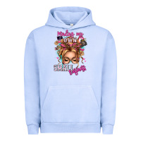 Pigment Grape Ice minding my own small business blonde messy bun Urban Hoodie - texasbilliewilder
