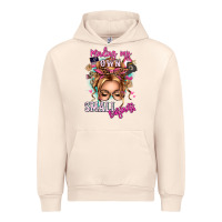 Sandshell minding my own small business blonde messy bun Urban Hoodie - texasbilliewilder