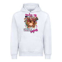 White minding my own small business blonde messy bun Urban Hoodie - texasbilliewilder