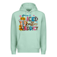 Seafoam iced coffee addict Premium Hoodie - Zillion Design Studio