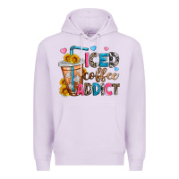 Lilac iced coffee addict Premium Hoodie - Zillion Design Studio