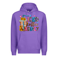 Purple iced coffee addict Premium Hoodie - Zillion Design Studio
