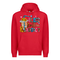 Red iced coffee addict Premium Hoodie - Zillion Design Studio
