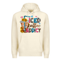 Sandshell iced coffee addict Premium Hoodie - Zillion Design Studio