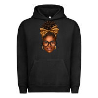 Pigment Black afro woman messy bun Urban Hoodie - texasbilliewilder
