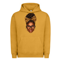 Pigment Peanut Butter afro woman messy bun Urban Hoodie - texasbilliewilder