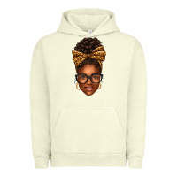 Pigment Pistachio afro woman messy bun Urban Hoodie - texasbilliewilder