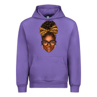 Tulip afro woman messy bun Urban Hoodie - texasbilliewilder