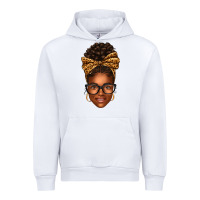 White afro woman messy bun Urban Hoodie - texasbilliewilder