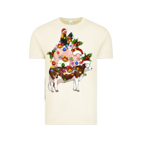 Vintage Arctic stacked christmas farm animals Vintage Tee - Artiststas