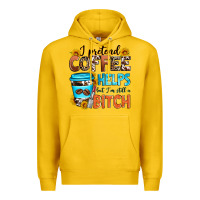 Lemon i pretend coffee helps but i'm still a bitch Premium Hoodie - Zillion Design Studio