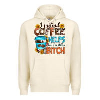 Tofu i pretend coffee helps but i'm still a bitch Premium Hoodie - Zillion Design Studio