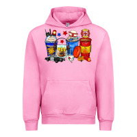 Fuchsia Pink dispatcher coffee cups Urban Hoodie - Zillion Design Studio