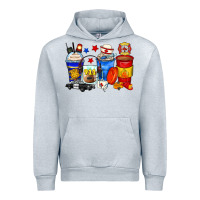 Heather Grey dispatcher coffee cups Urban Hoodie - Zillion Design Studio