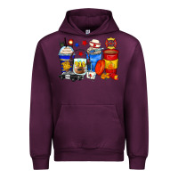 Mauve Wine dispatcher coffee cups Urban Hoodie - Zillion Design Studio