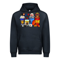 Navy dispatcher coffee cups Urban Hoodie - Zillion Design Studio