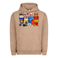 Pigment Burro dispatcher coffee cups Urban Hoodie - Zillion Design Studio