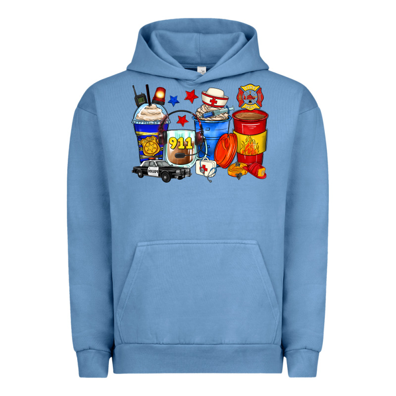 Dispatcher Coffee Cups Urban Hoodie by Zillion Design Studio | Teevron