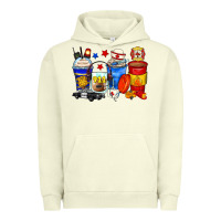 Pigment Pistachio dispatcher coffee cups Urban Hoodie - Zillion Design Studio