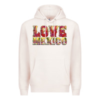 Pale Pink Love Mexico Premium Hoodie - texasbilliewilder