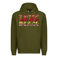 Army Green Love Mexico Premium Hoodie - texasbilliewilder