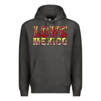 Charcoal Heather Love Mexico Premium Hoodie - texasbilliewilder