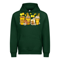 Forest Green childhood cancer coffee cups Urban Hoodie - Zillion Design Studio