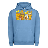 Pigment Pebble Blue childhood cancer coffee cups Urban Hoodie - Zillion Design Studio