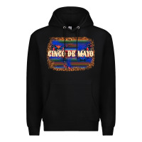Black Cinco de Mayo Premium Hoodie - texasbilliewilder