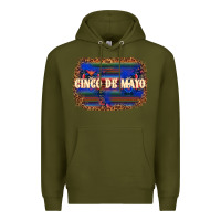 Army Green Cinco de Mayo Premium Hoodie - texasbilliewilder