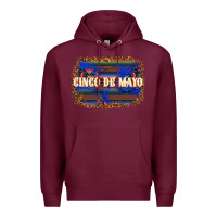 Burgundy Cinco de Mayo Premium Hoodie - texasbilliewilder