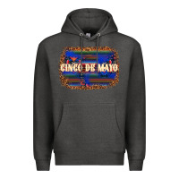 Charcoal Heather Cinco de Mayo Premium Hoodie - texasbilliewilder
