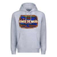 Heather Grey Cinco de Mayo Premium Hoodie - texasbilliewilder