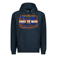 Navy Cinco de Mayo Premium Hoodie - texasbilliewilder