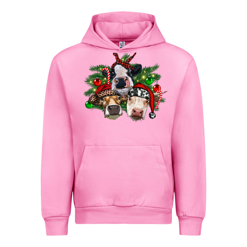 Christmas Cows With Tree Urban Hoodie by RanaPortraitStore | Teevron
