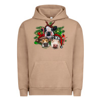 Pigment Burro christmas cows with tree Urban Hoodie - RanaPortraitStore