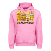 Fuchsia Pink childhood cancer coffee cups Urban Hoodie - Zillion Design Studio