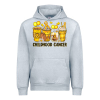 Heather Grey childhood cancer coffee cups Urban Hoodie - Zillion Design Studio