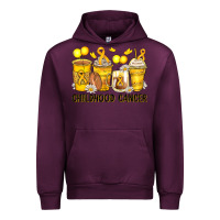 Mauve Wine childhood cancer coffee cups Urban Hoodie - Zillion Design Studio