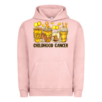 Pigment Salmon childhood cancer coffee cups Urban Hoodie - Zillion Design Studio