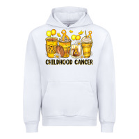 White childhood cancer coffee cups Urban Hoodie - Zillion Design Studio