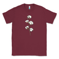 Burgundy cotton Classic Tee - BarkalooDesign