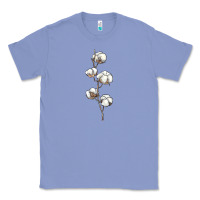 Colony Blue cotton Classic Tee - BarkalooDesign