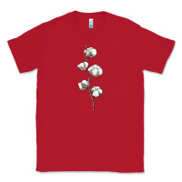 Red cotton Classic Tee - BarkalooDesign