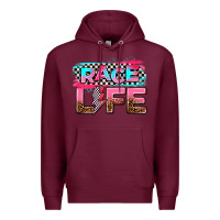 Burgundy race life Premium Hoodie - AdoDesignShop
