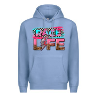 Colony Blue race life Premium Hoodie - AdoDesignShop